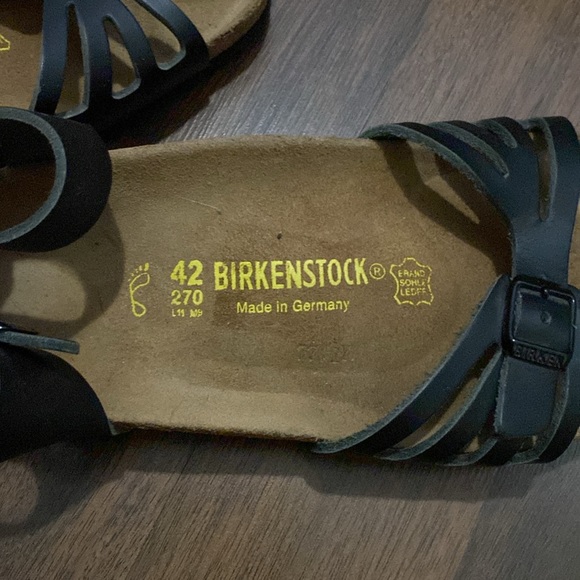 NWOT Birkenstock Soft Footbed Black Bali Sandals Size 41 - Picture 7 of 13